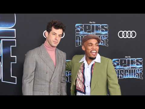 Mark Ronson & Anderson Paak - premiere of Spies In Disguise