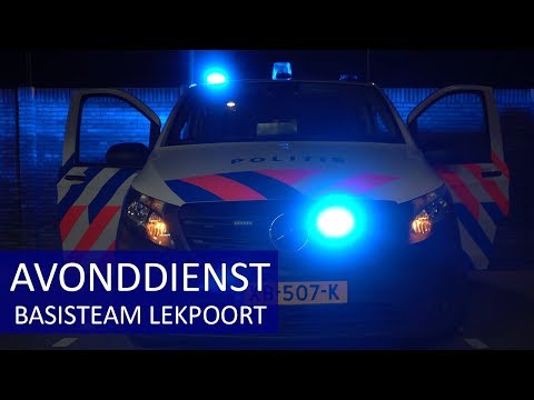 POLITIE AVONDDIENST - TEAM Lekpoort - Verdachte met een mes aangehouden