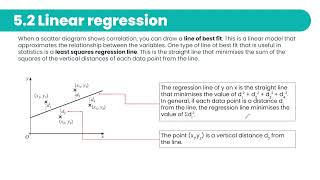 Correlation and regression.
