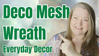 Home Sweet Home Deco Mesh Wreath 10 Mesh Custom Everyday Decor Wreath DIY Indoor/Outdoor