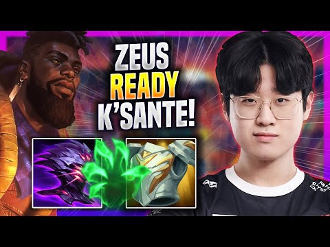 ZEUS IS READY TO PLAY K'SANTE! - T1 Zeus Plays K'sante TOP vs Rumble! | Season 2023