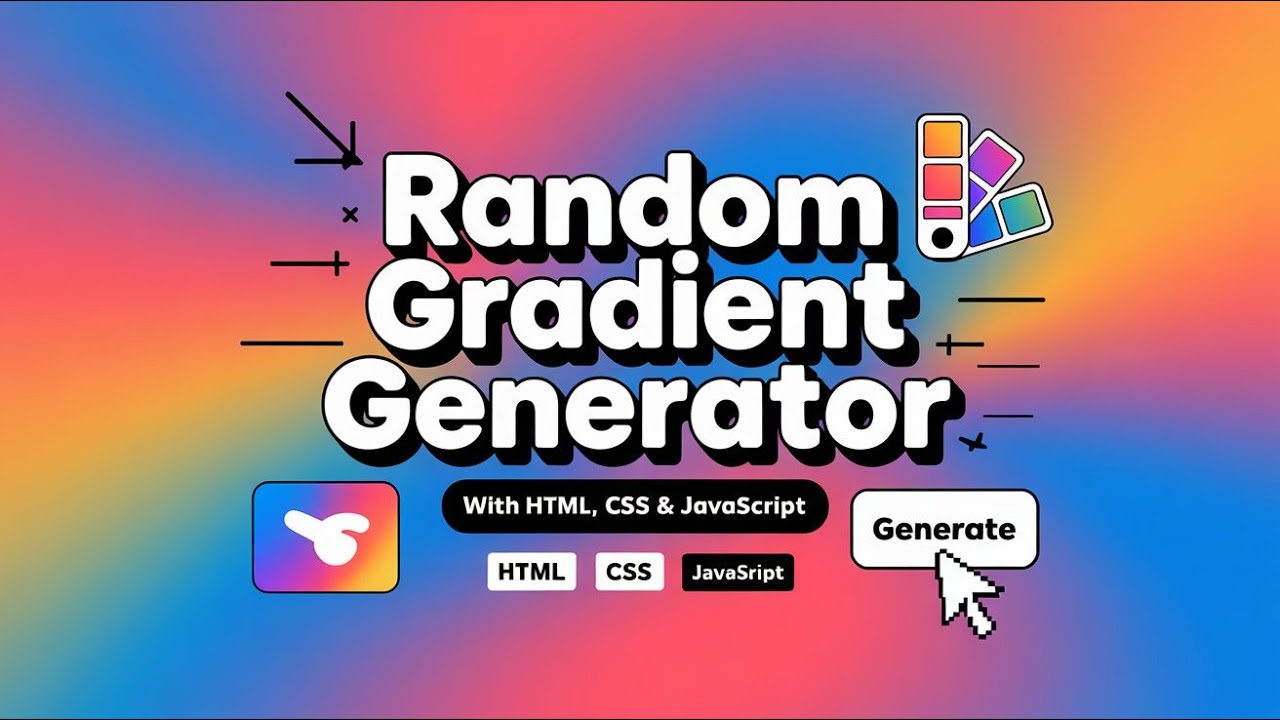 🔥 Create a Random Gradient Generator with HTML, CSS & JavaScript | Beginner to Pro