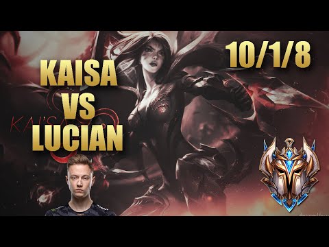 FNC Rekkles Kaisa Adc Vs Lucian - KR Challenger Patch 9.20