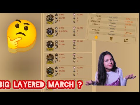 T1 Trap Tips Against Big Layered March | Evony The King's Return 