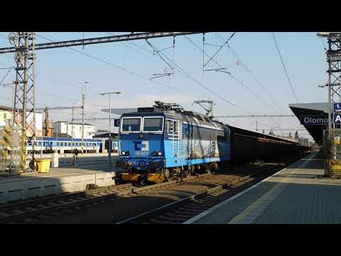 Lokomotiva 163.257 "Ledňáček" na vlaku Pn 55046 (Bohumín - Jihlava) v Olomouci