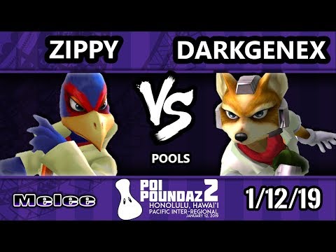 Poi Poundaz 2 - Zippys (Falco) Vs. DarkGenex (Fox) SSBM Singles Pools
