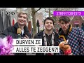 INGEFLUISTERDE BRUTALE VRAGEN STELLEN OP STRAAT | STREETCREDITS | NPO ZAPP