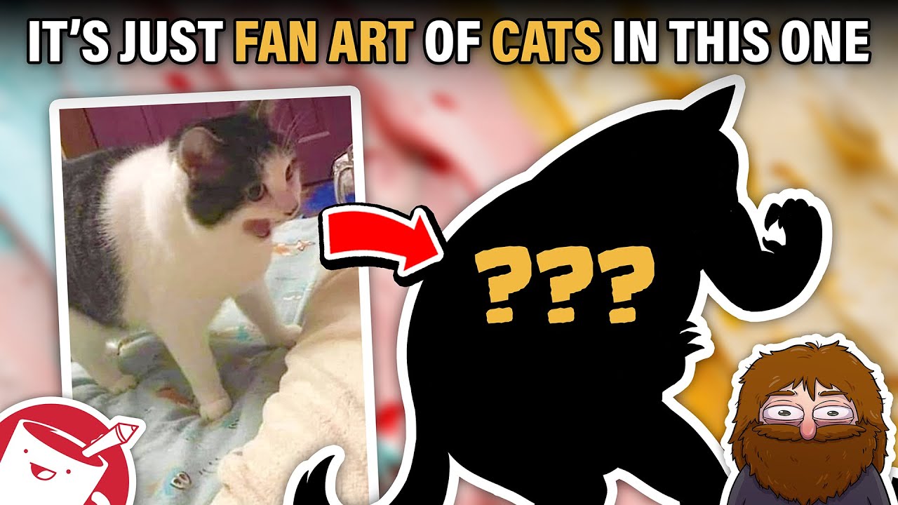 We're Literally Just Drawing Fan Art of Random Cats