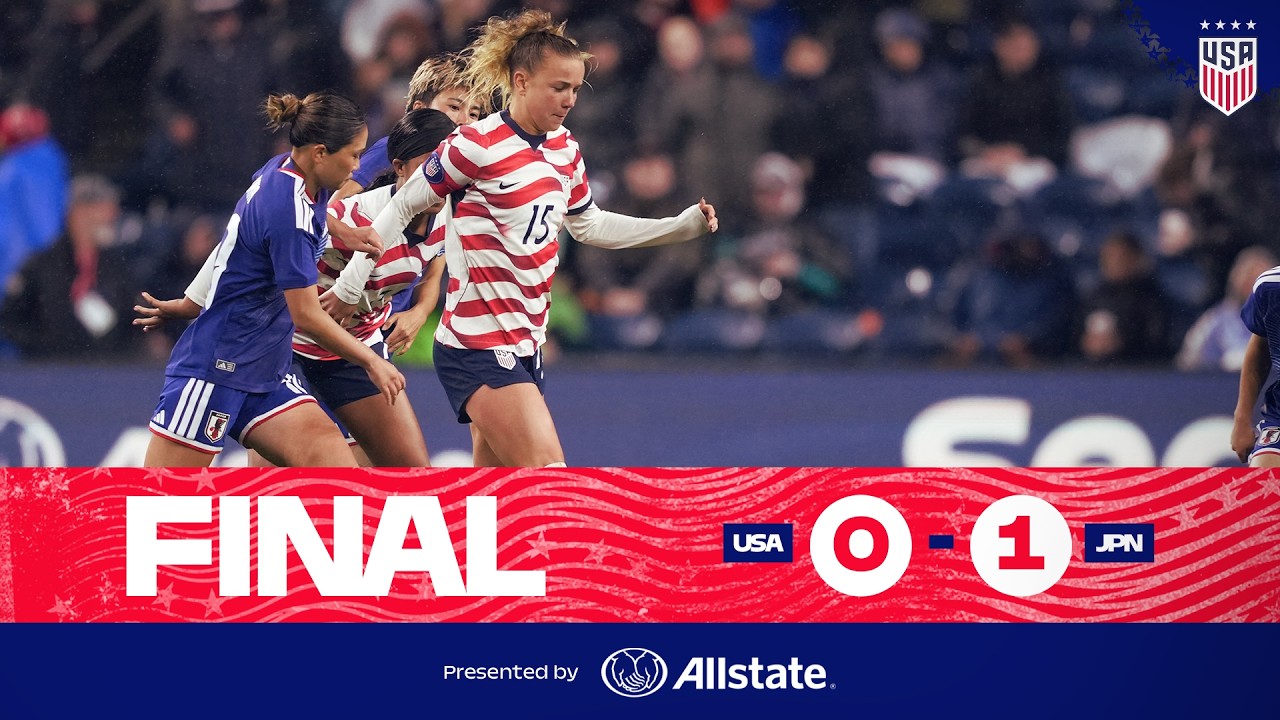 Record Crowd In Rainy Seattle  | USWNT 0-1 Japan | Highlights | International Friendly