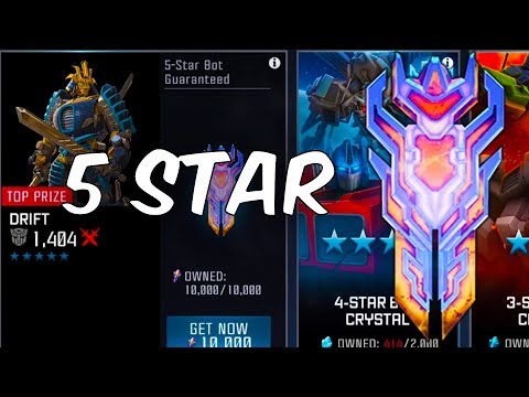 EPIC 5 Star Bot Crystal Opening & 4 Star Jazz Rank Up! - Transformers: Forged To Fight