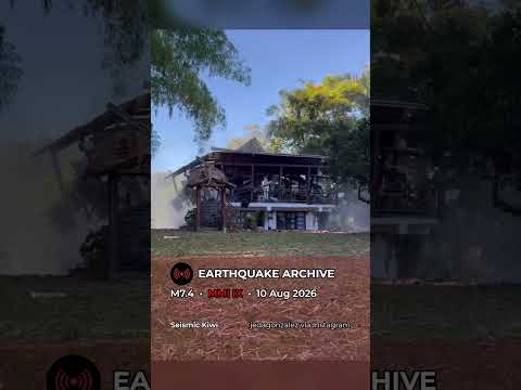House Crumbles During M7.4 Colombia Earthquake 🇨🇴