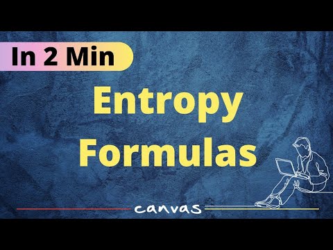Entropy Formulas