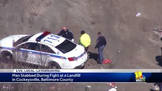 Man arrested for stabbing in Cockeysville landfill
