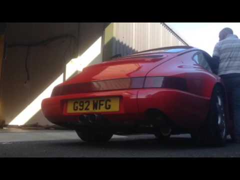 Thumbnail for Porsche 964 with TT Exhausts GT3 style exhaust system first start up. by Porsche 964, Porsche, Porsche GT3