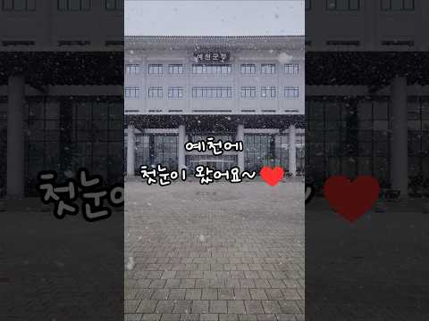 첫 눈 오는 날, 예천군과 함께해요❤️ (w.안전수칙) #shorts