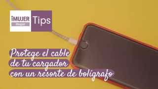 Tip Hogar | Protege el cable de tu cargador con un resorte de bolígrafo | @iMujerHogar