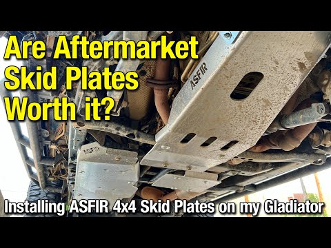 Are Aftermarket Skid Plates Worth It? Installing ASFIR 4x4 Skid Plates on my Gladiator