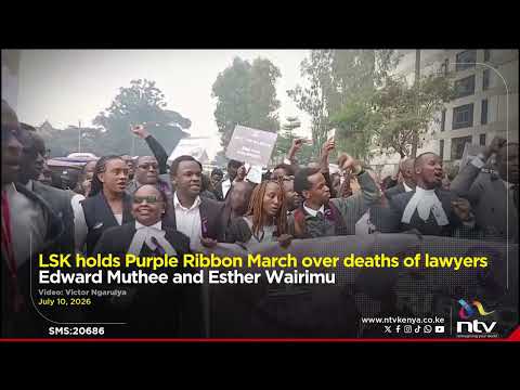 LSK holds Purple Ribbon March over deaths of lawyers Edward Muthee and Esther Wairimu