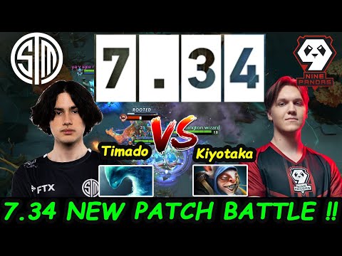 New Patch 7.34 Duel Timado vs Kiyotaka - Intense Dota 2 pro Gameplay