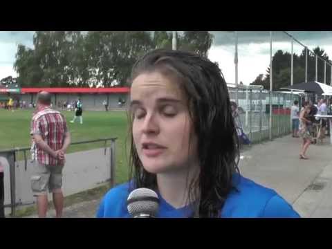 Natasha Ribbens na oefenwedstrijd Lierse-PSV op 03 08 2014