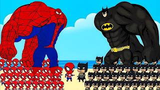 Evolution of SPIDER-MAN vs Evolution of BATMAN: Who Will Win? | SUPERHERO CARTOON