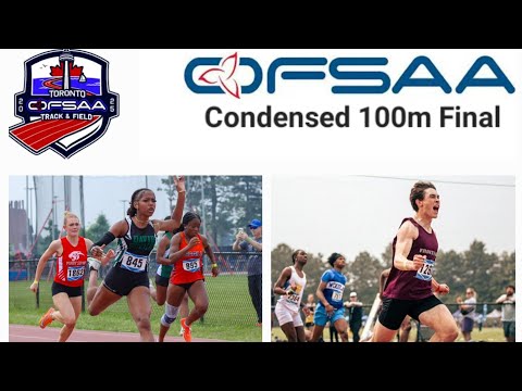 Condensed 100m Final | | OFSAA Track and Field Championships 2025 | June 6th, 2025