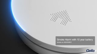 Stilren brandvarnare med 10 års batteri