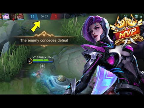 HOW TO MAKE ENEMY SURRENDER IN SOLO RANK ?! - MLBB