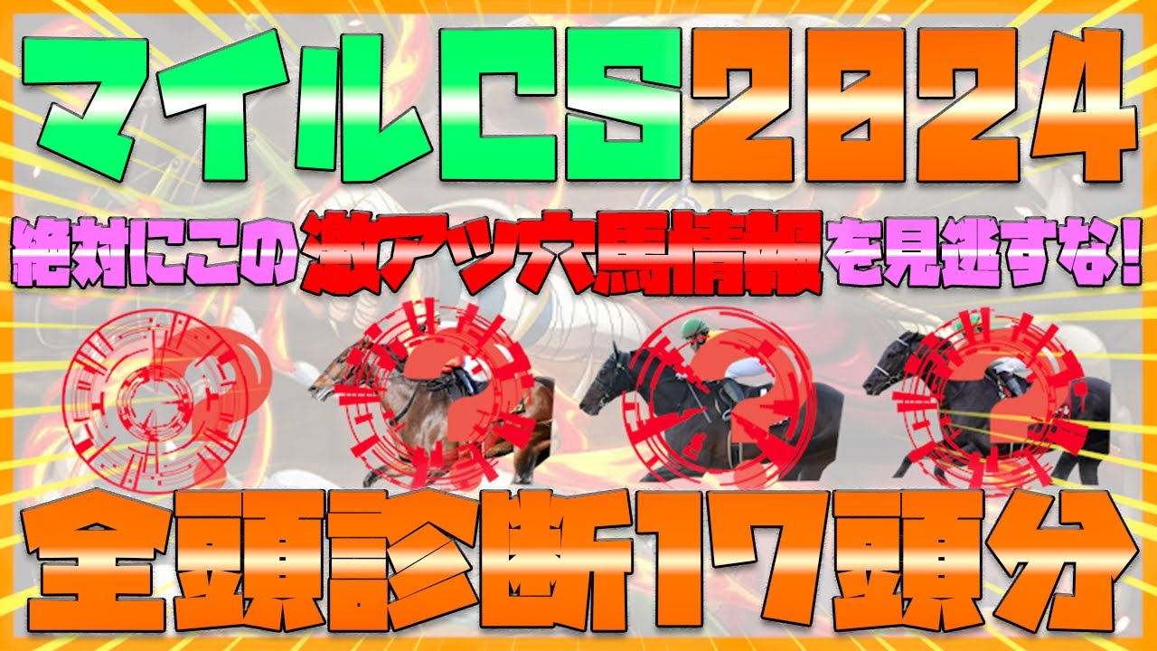 【マイルチャンピオンシップ2024全頭診断】海外組の取捨が鍵！？この激アツ穴馬の存在を忘れてないか？