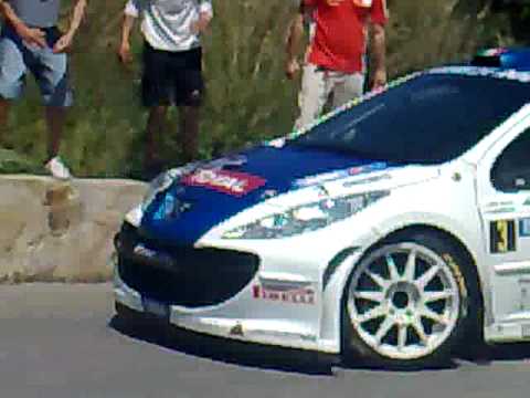 Targa Florio 2009 Paolo Andreucci su Peugeot 207 Super 2000 ( PS 6 Santa Lucia)