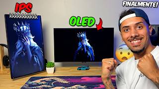 Comprei o MONITOR GAMER OLED dos SONHOS! Pena que SEMPRE dá  Errado... KKKKKKKK 🥲