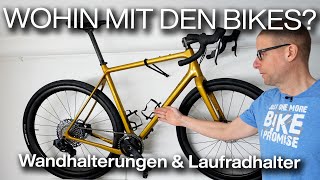 Ikea DIY Fahrradwandhalterung, Spinfix Laufradhalter, MTB Hopper Smile & Feedbacksports Rakk Ständer