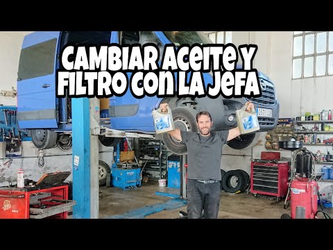 CAMBIAR ACEITE Y FILTRO CARTUCHO OPEL MOVANO CON LA JEFA💃