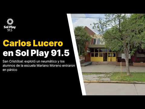 🚨 San Cristóbal | Explotó un neumático y los alumnos de la escuela Mariano Moreno entraron en pánico