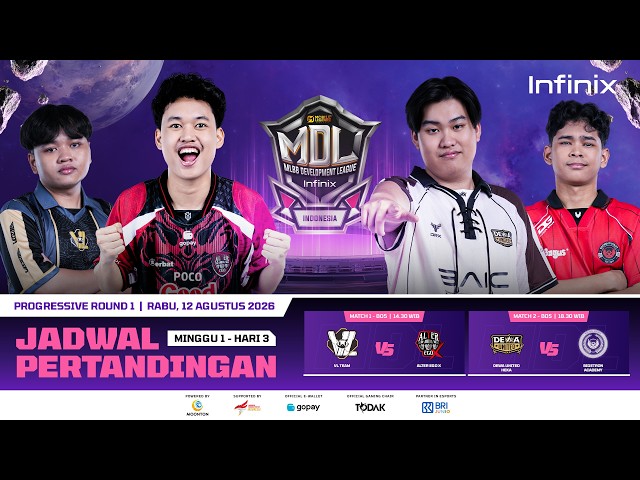 🔴 LIVE | INFINIX MDL ID S14 | Regular Season - Progressive Round 1 | Hari 3
