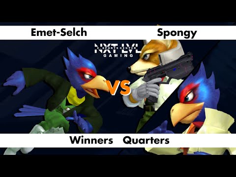 NXT LVL Gaming 8 - Winners Quarters - Emet-Selch (Green Falco) vs Spongy (Fox, N. Falco) - SSBM Smas