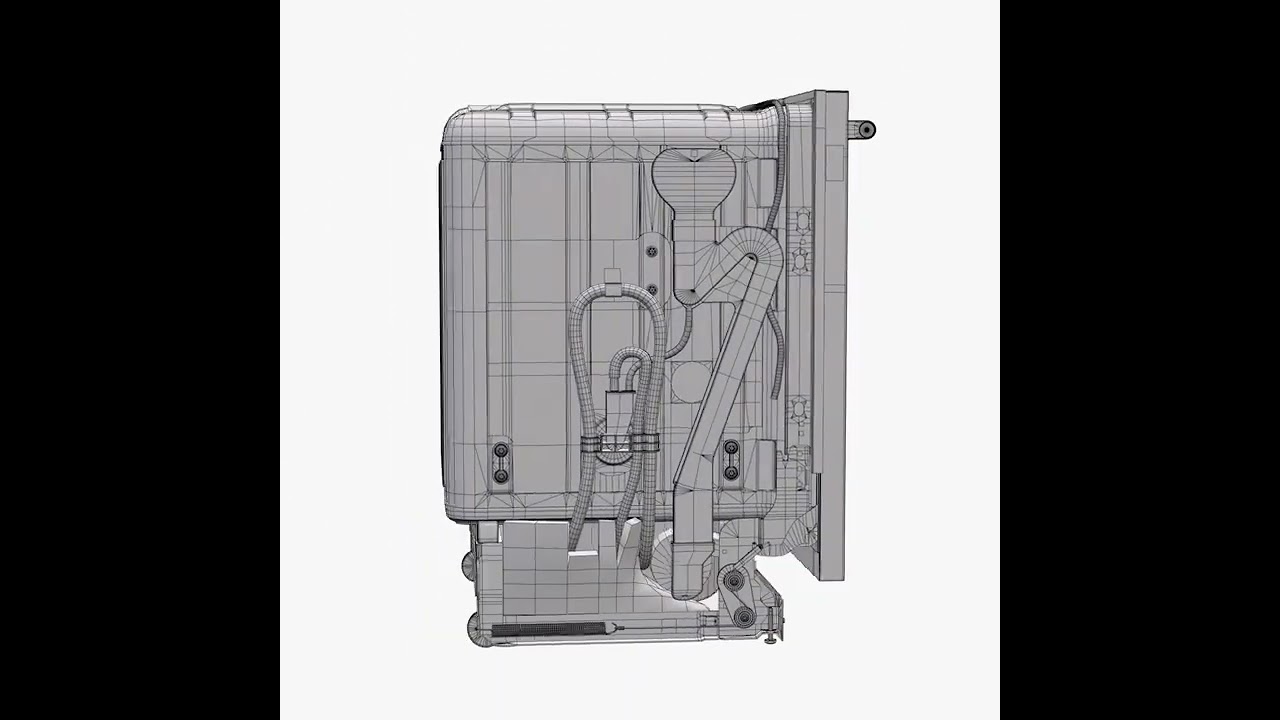 Zmywarka KitchenAid KDTM384ESS Model 3D