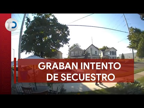 Cámaras captan intento de secuestro a niña en Ohio