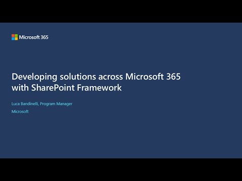 Building cross platform solutions with SharePoint Framework