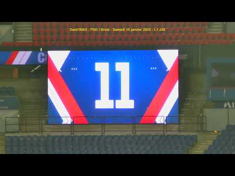 PSG / Brest 15.01.2022 : 2-0 (L1 J20) 1/3 : Composition du PSG