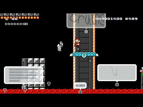 8-1 Crumble Castle by Zachary ~ Miiverse - SUPER MARIO MAKER - NO COMMENTARY 1bh