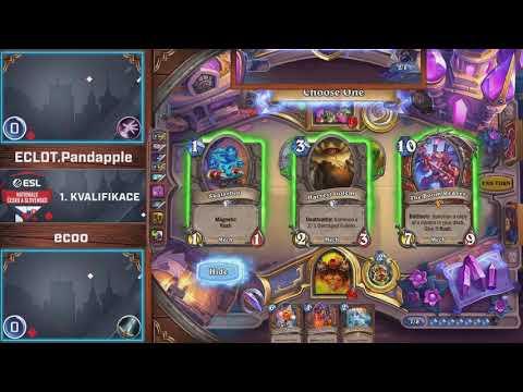 ESL Nationals CZ/SK - Hearthstone - 1. Kvalifikace - ECLOT.Pandapple vs. ecoo