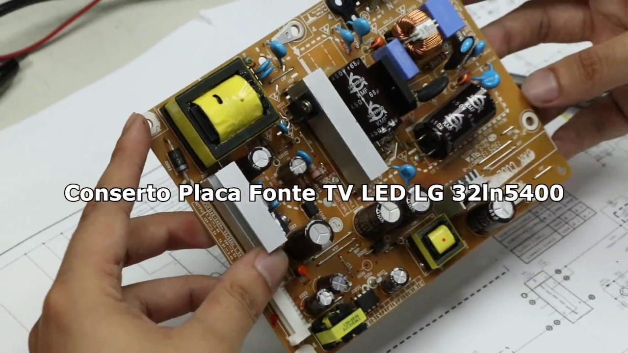 CONSERTO PLACA FONTE TV LED LG 32ln5400