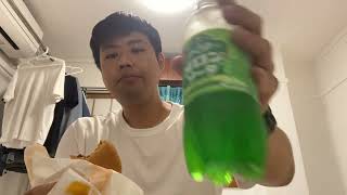 【元力士】チーズバーガー4つとグランサイズポテト、ナゲット5つとチキン南蛮、れんこん弁当を喰らう【大食い】