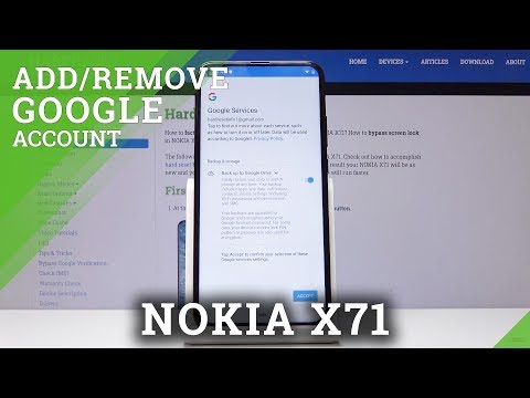 How to Add Google Account to NOKIA X71 - Remove Google User