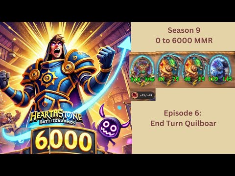 End turn Quilboar builds are very strong |Ep6| Hearthstone Battlegrounds | Season 9