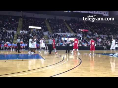 Adham Floyd lures Cambridge into a technical foul here in the 4th quarter