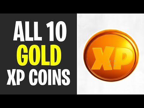 All 10 Gold XP Coin Locations - Fortnite (Gold is the Greatest Punch Card)