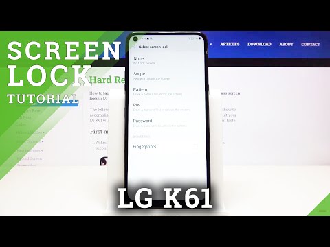 How to Change Lock Method in LG K61 – Screen Lock