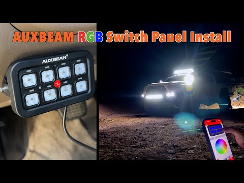 Auxbeam 8-gang RGB Switch Panel Install | App-Controlled Lighting + Strobe Features!